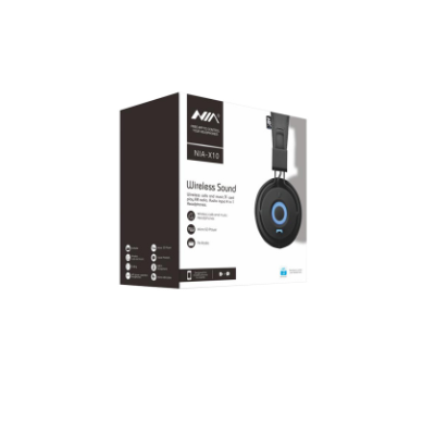 NIA X10 New Wireless Bluetooth Stereo And Wired Headphones ,Micro SD TF Card Player ,FM Radio Support